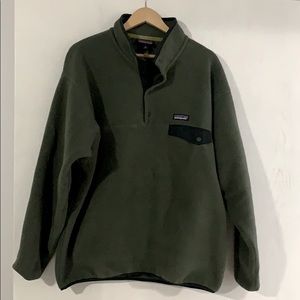 Olive green Patagonia Fleece Synchilla